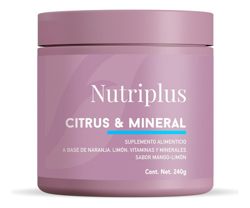 Citrus Y Mineral Suplemento Alimenticio Nutriplus Farmasi Sabor Naranja Y Limón
