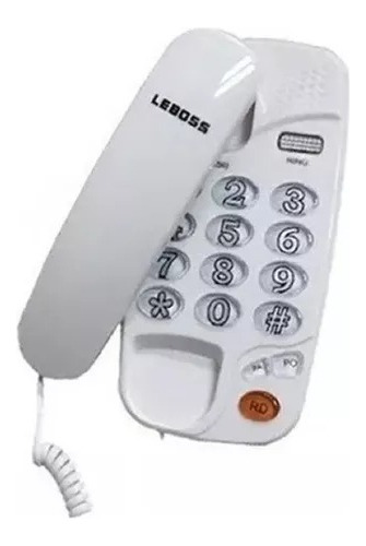 Telefono De Mesa Leboss Formato Zapatilla Blanco Negro