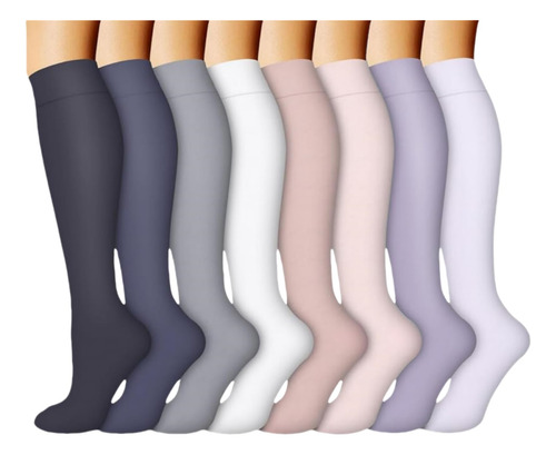 Calcetines De Compresión Para Mujeres Y Hombres, 8 Pares