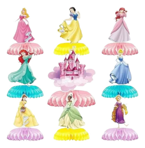 9 Centros De Mesa Para Fiesta Con Tema Las Princesas Disney