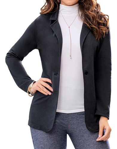 Blazer Sofia Negro Para Mujer Croydon