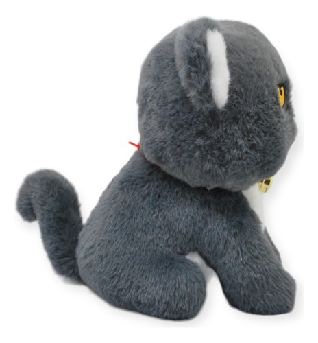 Peluche Gato Refunfuñon Gris Gde Ranizzima