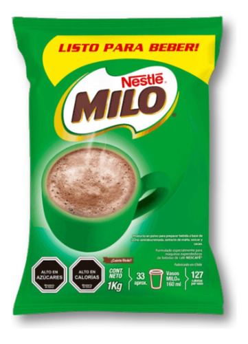 Milo En Polvo Para Maquina Listo Para Beber 1 Kg