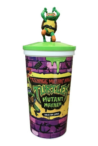 Vaso Con Figura Topper - Tortugas Ninja