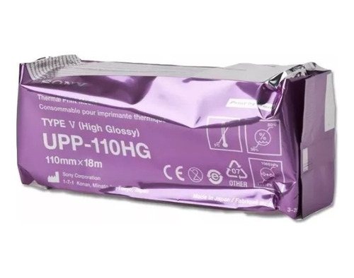 Papel Termico Sony Upp-110hg X1 Rollo