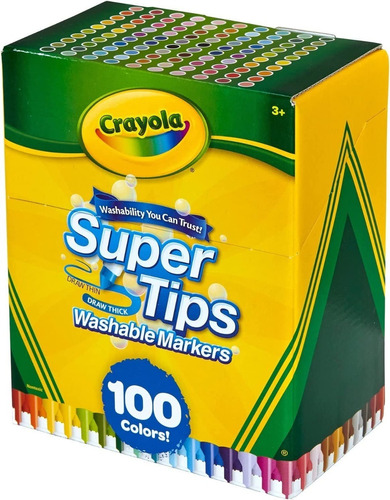 Imagen 1 de 7 de Crayola Super Tips 100 / Entrega Inmediata
