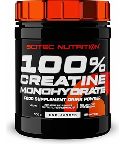 Creatina 100% Monohidratada Scitec Nutrition En Polvo 300gr