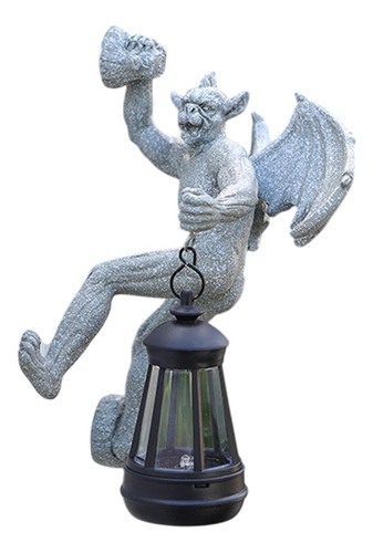 Estatua De Jardín De Esculturas De Gárgola Con Gris