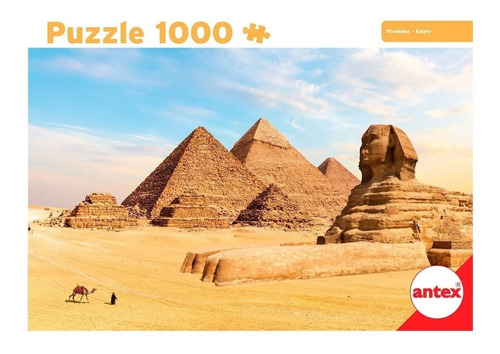 Imagen 1 de 4 de Puzzle Rompecabeza 1000 Piezas Pirámides - Egipto Antex