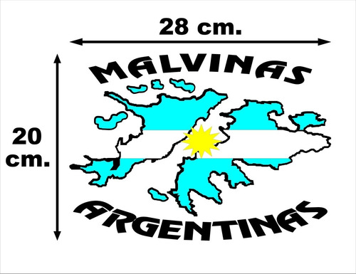 Calcomanía Malvinas Argentinas