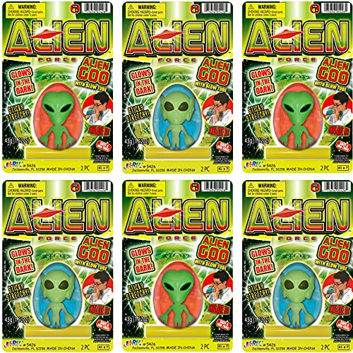 Ja Ru Inflable Resplandor Oscuridad Huevo Slime Alien F...