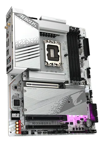 comprar Placa Mãe Gigabyte Z790 A Elite Ax Ice Ddr5, 1700, Wi-fi Cor Branco