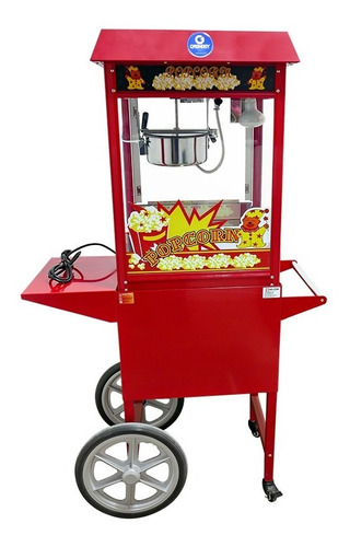 Máquina De Popcorn Con Coche Canchita Palomita De Maíz Nueva