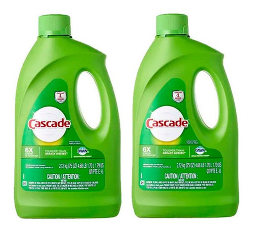 Cascade Gel Fresh Detergente Lavavajillas 2un X 1,7 Lt