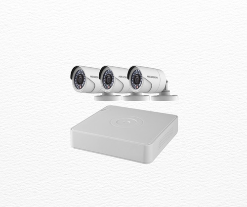 Kit De 3 Cámaras 2mp Exteriores Completo Hikvision Dvr 1080