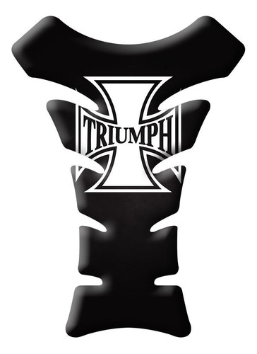 Adesivo Protetor Tanque Triumph Logo Resinado 3d 18x13cm