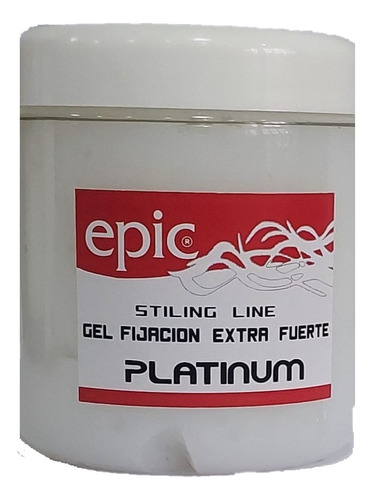 Gel Epic Platinum Fijacion Extra Fuerte 250ml Perfumado Blac