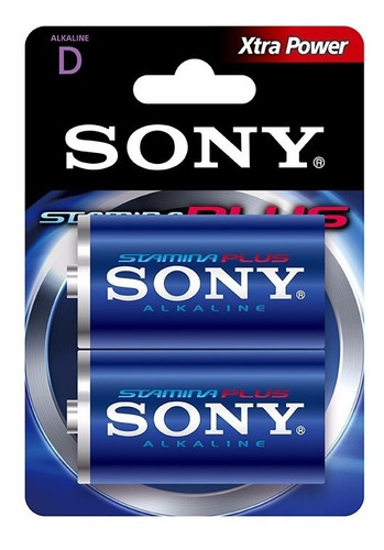 Pila Sony Tipo D X2 Alkalina 1.5v Nueva Sellada Original