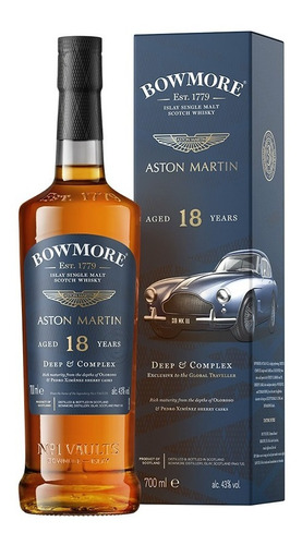 Whisky Bowmore 18 Años Aston Martin 700ml En Estuche