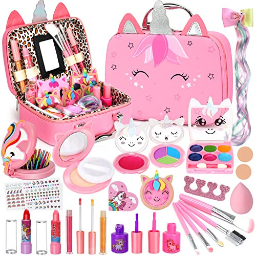 Maquillaje Lavable Para Niños, Juguetes Para Niñas, Kit D