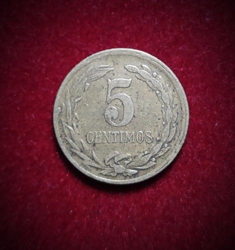 Moneda 5 Centimos Paraguay 1944 Km 21 