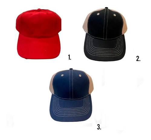 Pack Gorras 10 Trucker Lisas Logo Bordar Sublimar Fight