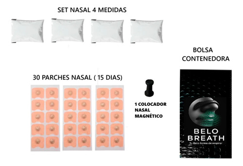 Dilatador Nasal Imantado +kit 30 Parches 15 Dias+ Black Bag