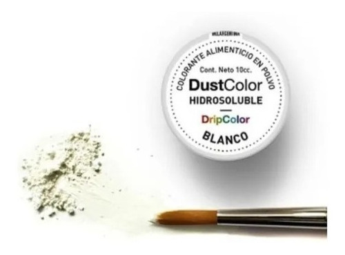 Colorante Comestible Hidrosoluble Blanco Dust Color