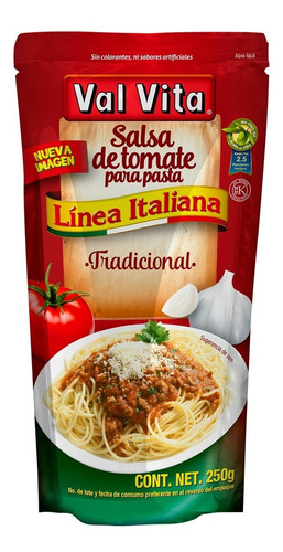 Salsa Para Pasta Val Vita Tradicional 250 Gr