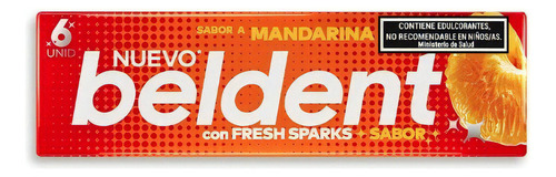 Chicle Beldent Mandarina Pack X 20un