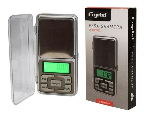 Balanza Pesa Gramera Mini Centigramos Hasta 200g Fujitel