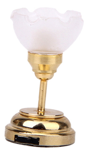 1:12 Casa De Muñecas Miniatura Led Lámpara De Techo