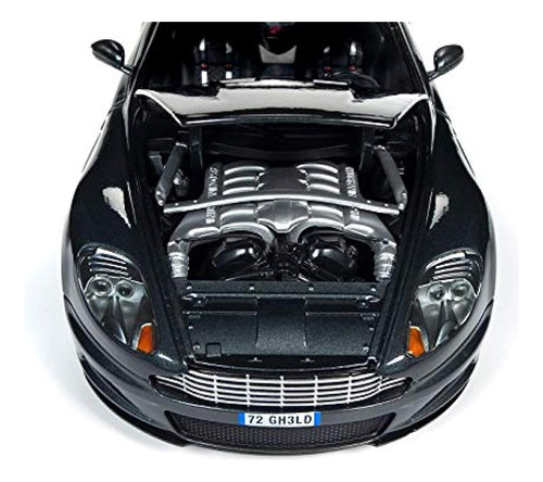 Aston Martin Dbs Quantum James Bond 007 1:18 Autoworld Color Negro