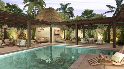 Imagen 3 de 19 de Departamento Con Estilo Rústico En Tulum P2731