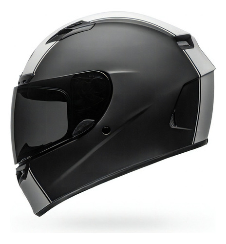 Casco Bell Qualifier Dlx Rally Matte, color mate, blanco y negro, talla 57-58