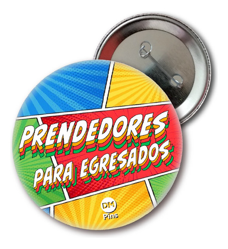 Llavero Egresados Personalizados Por 10 U. 38 Mm Dm Pins