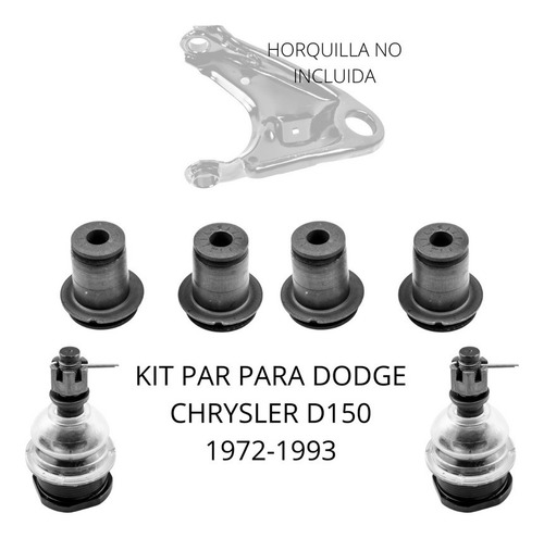 Kit Bujes Y Par Rotulas Para Dodge Chrysler D150 1972-1993