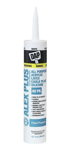 Sellador Acrílico Blanco 300 Ml 10.1 Oz Alex Plus Dap 34071
