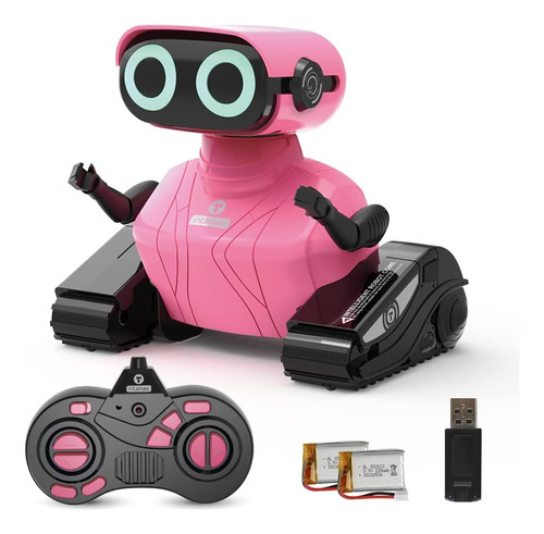 Robot De Juguete Recargable Para Niñas, Touch-sense Rc Con O