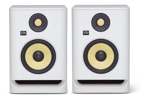 2 Monitores Krk Rokit Rp5g4 Activo 5  55w - Blanco (par)