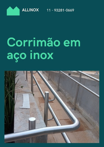 Imagem 5 de 5 de Corrimão Aço Inox Acessibilidade Sob Medida . Abnt/nbr 9050