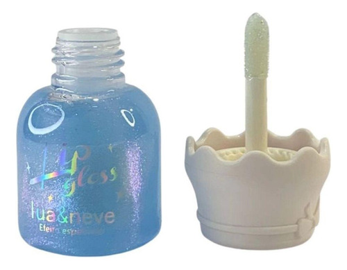 Lip Gloss Brilho Labial Azul Efeito Espelhado Lua&neve