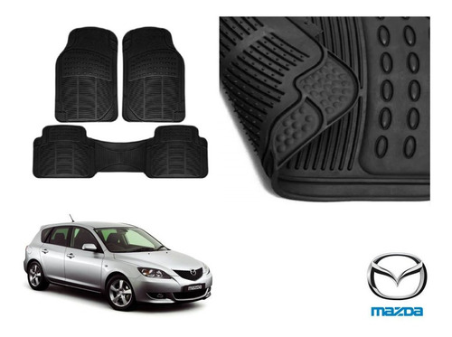 Tapetes Uso Rudo Mazda 3 Hb 2007 Rubber Black Original