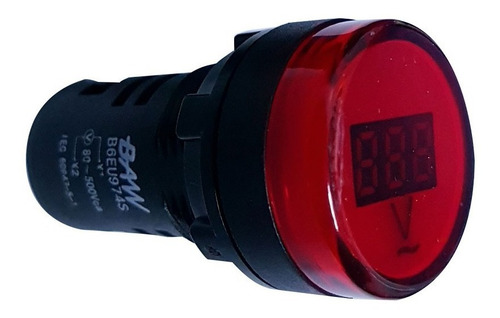 Imagen 3 de 9 de Voltimetro Digital Rojo Ojo De Buey Baw