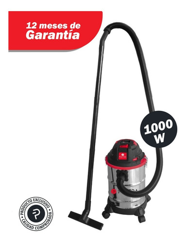 Imagen 2 de 8 de Aspiradora Industrial Pektra Polvo Y Agua 15 L Aluminio