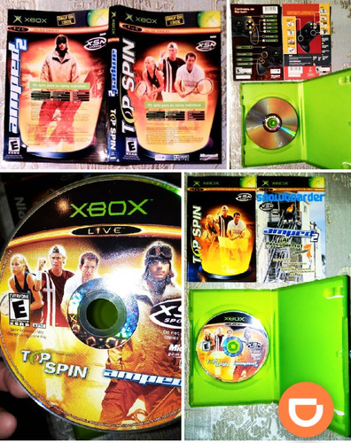 Video Juego  Xbox Live Top Spin Y Amped2 De 2002