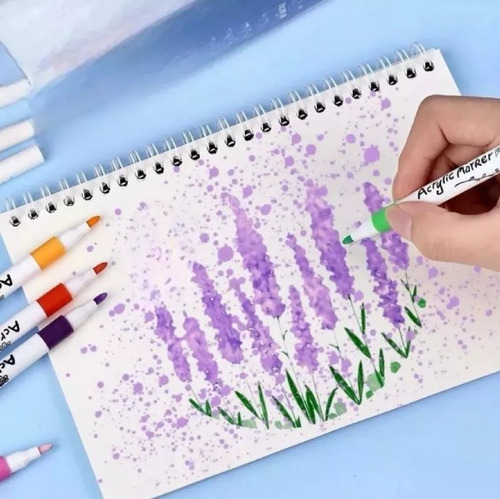 Lápices Acrílicos Marcadores 36 Colores Acrylic Marker