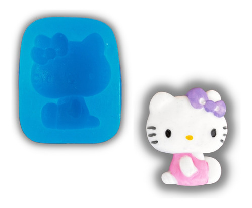 Molde De Silicona Hello Kitty, Ideal Souvenir Porcelana Fria