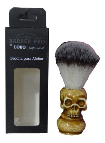 Brocha Para Afeitar Con Diseño Barber Pro By Lobo