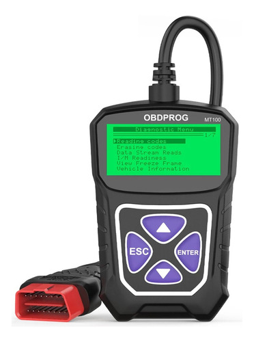 Escaner Obd2 Automotriz Obdprog Mt100 Borrar Códigos Motor